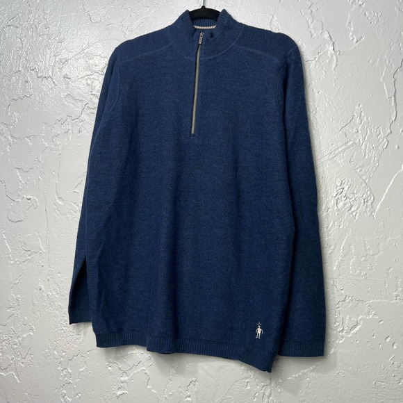 Smartwool 1/4 Merino Sparwood Knit Men Sweater Size M - Picture 1 of 10